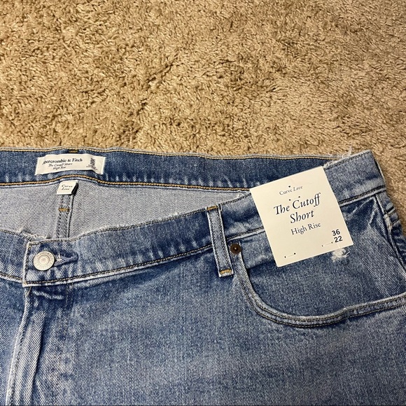 Curve love 90s high rise cutoff cotton shorts A&F - Picture 4 of 5